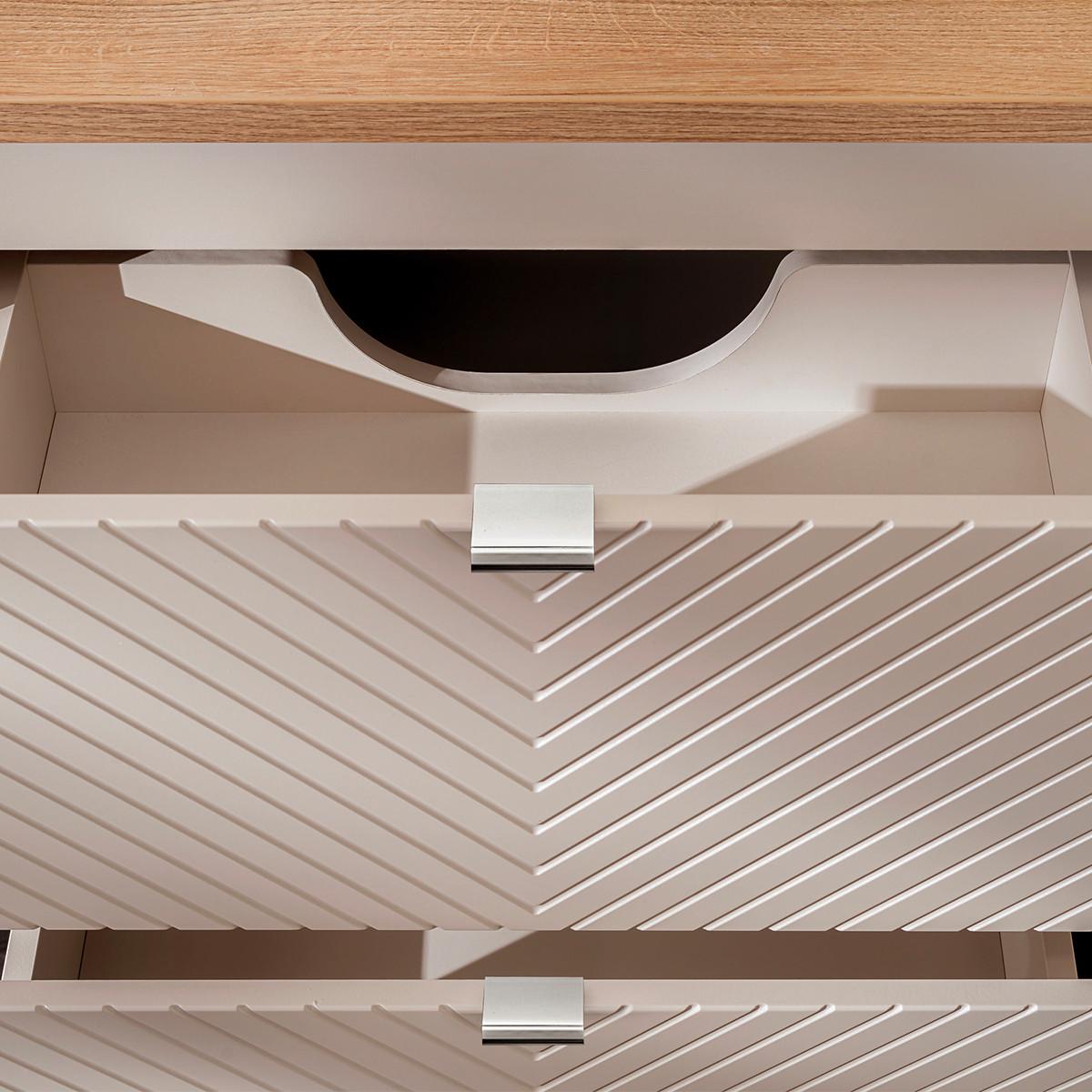 WASCHTISCH 80.4cm Manoa Kaschmir - Beige, Holzwerkstoff (80.4/59/40cm) - Petits-meubles
