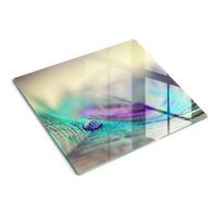 GLASPLATTE 60x52 cm Lass den Stift fallen - Multicolor, Glas (60/0.4/52cm) - TULUP