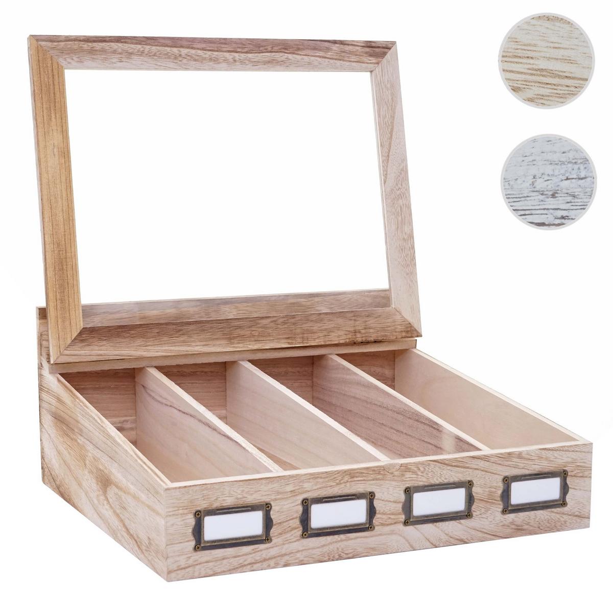 BESTECKKISTE Braun - Braun, Holz (37/17/33cm) - MCW