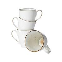 HENKELBECHER Cosmo grau 400 ml 4er Set - Grau, Keramik (0.4L) - Ritzenhoff Breker