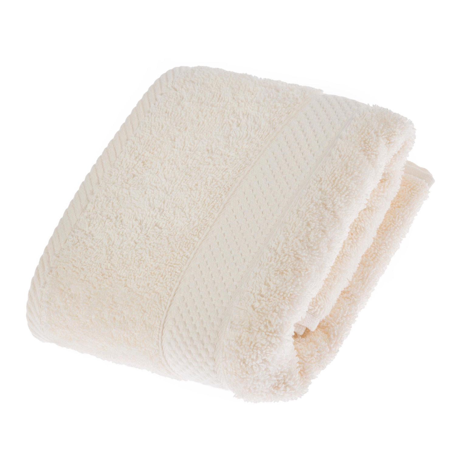 HANDTUCH Essential creme - Creme, Textil (50/90cm) - Homescapes