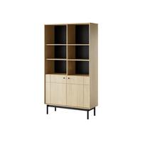 BÜCHERREGAL GIAPPONESE 104x39x185 cm, Regal Eichefarben - Eichefarben, Holzwerkstoff (104/185/39cm) - MASSENO