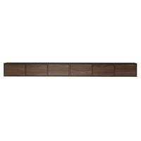 TV-LOWBOARD Framme hängend Walnussoptik Wisconsin 300/30/30 cm - Dunkelbraun, Holzwerkstoff (300.2/30/30cm) - Selsey