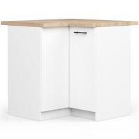 UNTERSCHRANK Weiß 85/90/46 - Weiß, Holzwerkstoff (90/85/46cm) - RAUMHIRSCH FURNITURE