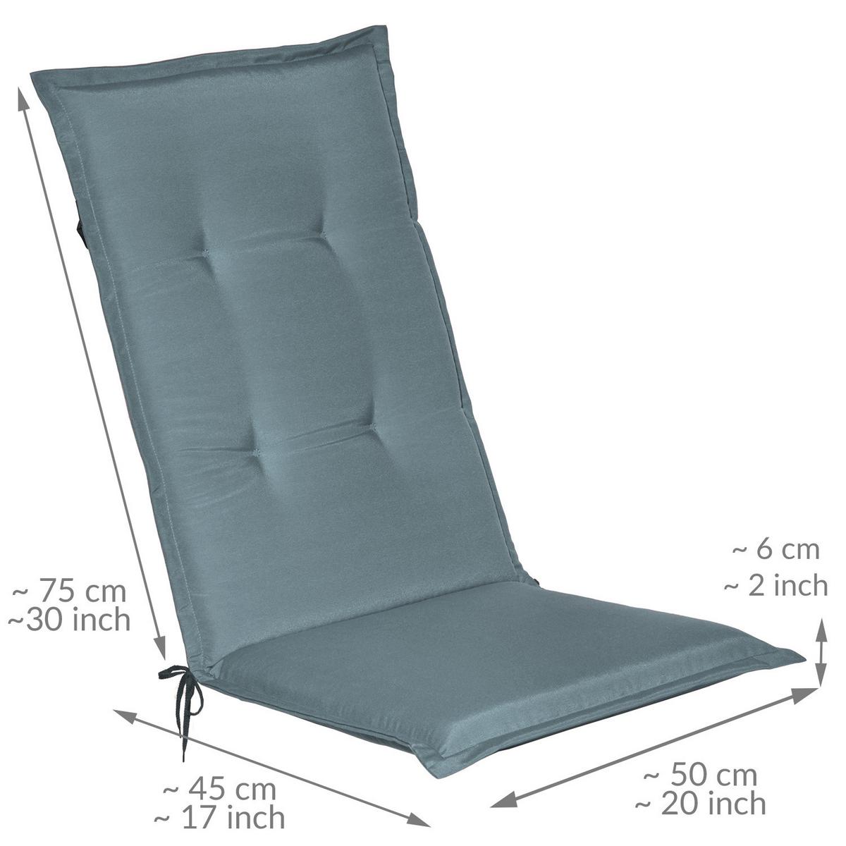 HOCHLEHNER Loft HL 120x50x6cm Taubenblau (2tlg) - Blaugrau, Textil (50/120cm) - Beautissu 
