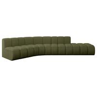 ECKSOFA modulares Sofa Brilo-L1 - 380x174x70 cm Grün - Grün, Holzwerkstoff/Textil (380/174cm) - ALTDECOR