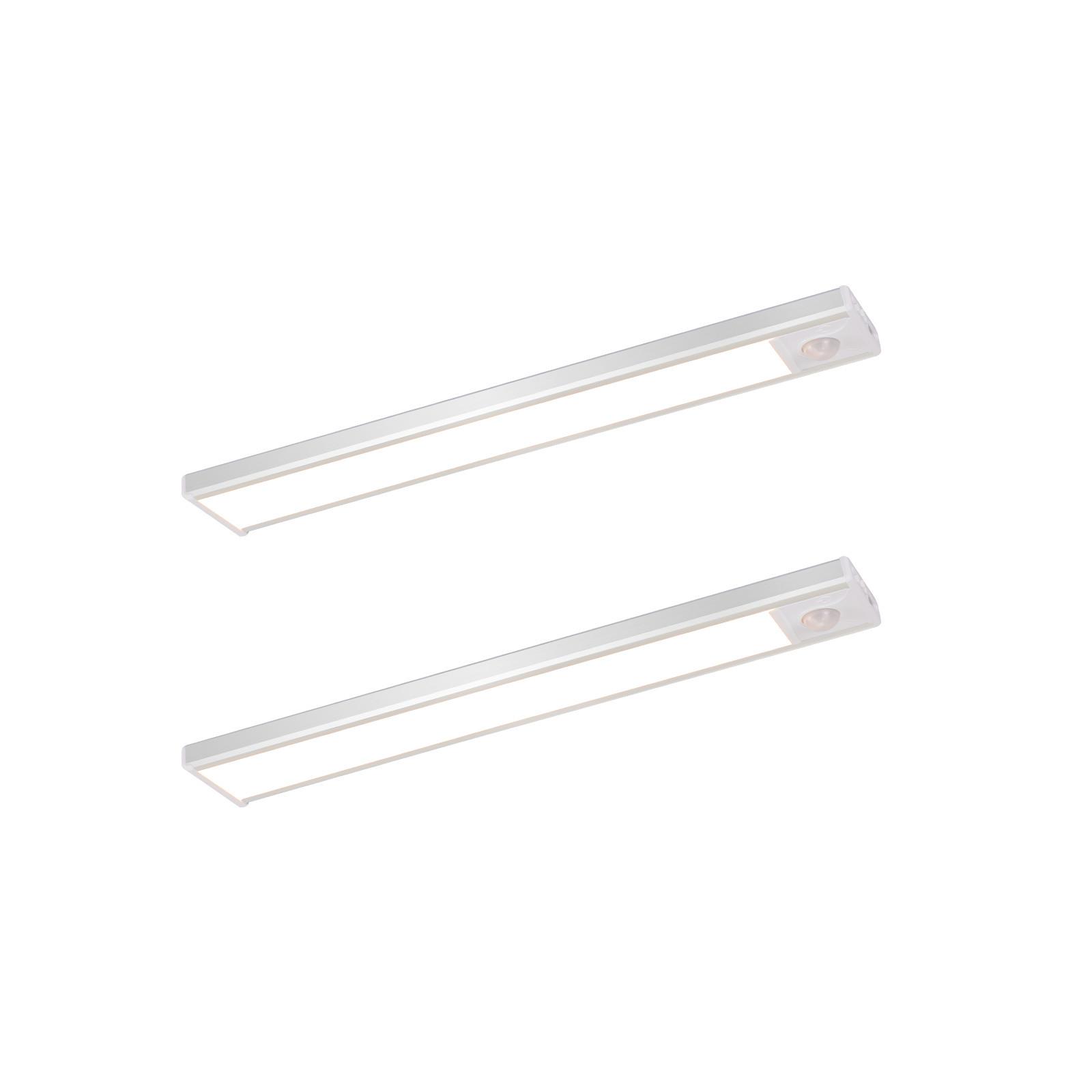 SCHRANKLEUCHTE LED Sonngilde 4/1/20 cm (2er-set) - Silberfarben, Metall (20/4/1cm) - ZMH