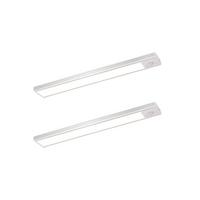 SCHRANKLEUCHTE LED Sonngilde 4/1/20 cm (2er-set) - Silberfarben, Metall (20/4/1cm) - ZMH