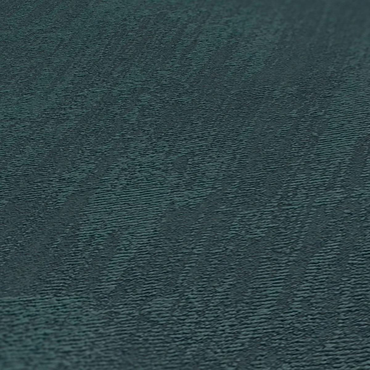 VLIESTAPETE Petrol 53/1005 cm - Petrol, Textil (53/1cm) - KUNSTLOFT