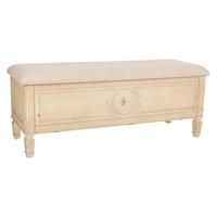 BANK aus Holz 120x43x48 cm - Beige, Holz (120/48/43cm) - Wanderlust