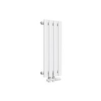 HEIZKÖRPER Doppelrohr vertikal montierbar Weiß 24/60/5,8 cm - Weiß Hochglanz, Metall (24/60/5.8cm) - EMKE