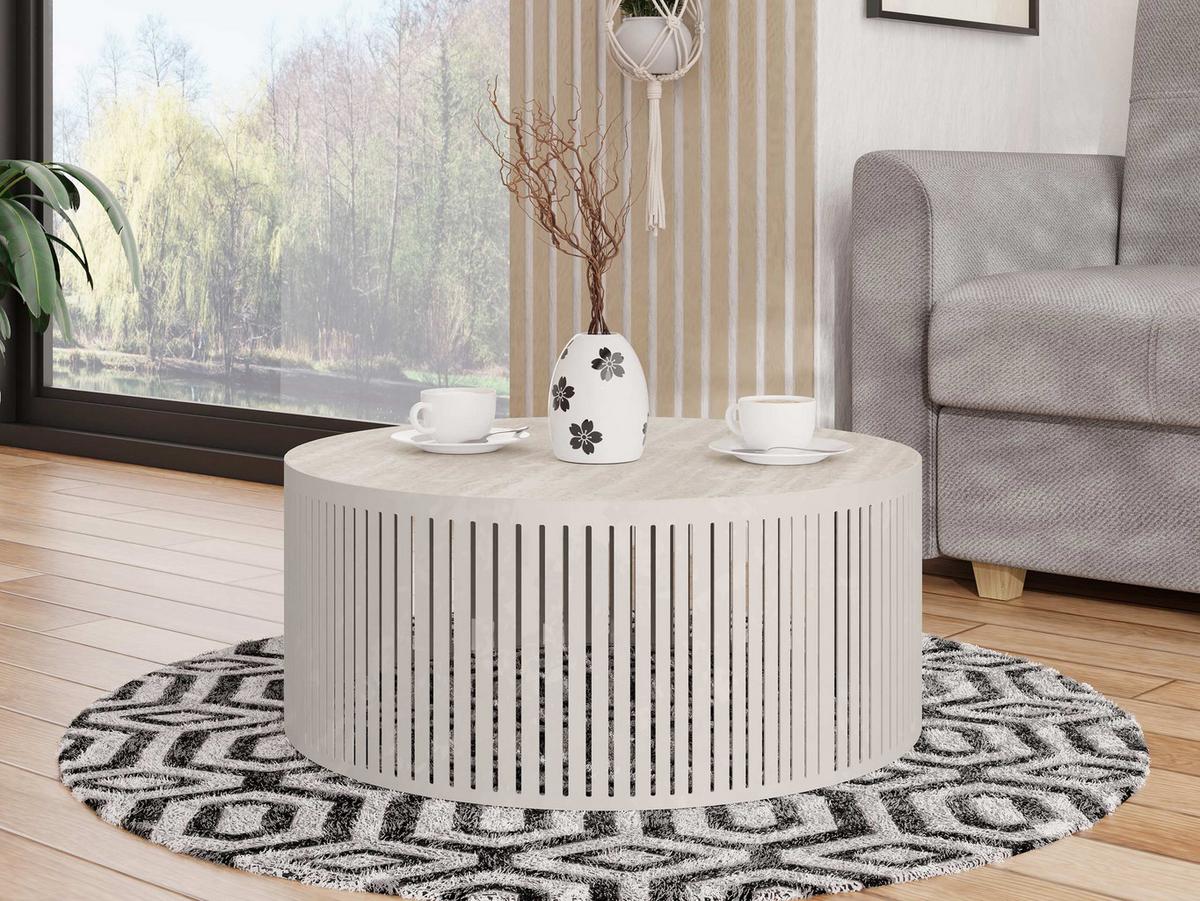 COUCHTISCH Velede Mini - Taupe/Kaschmir, Holzwerkstoff/Metall (59/59/30cm) - MIRJAN24
