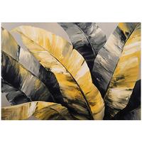 FOTOTAPETE Blätter Dschungel Gelb 200x140 cm - Multicolor, Papier (200/140cm) - Wallarena