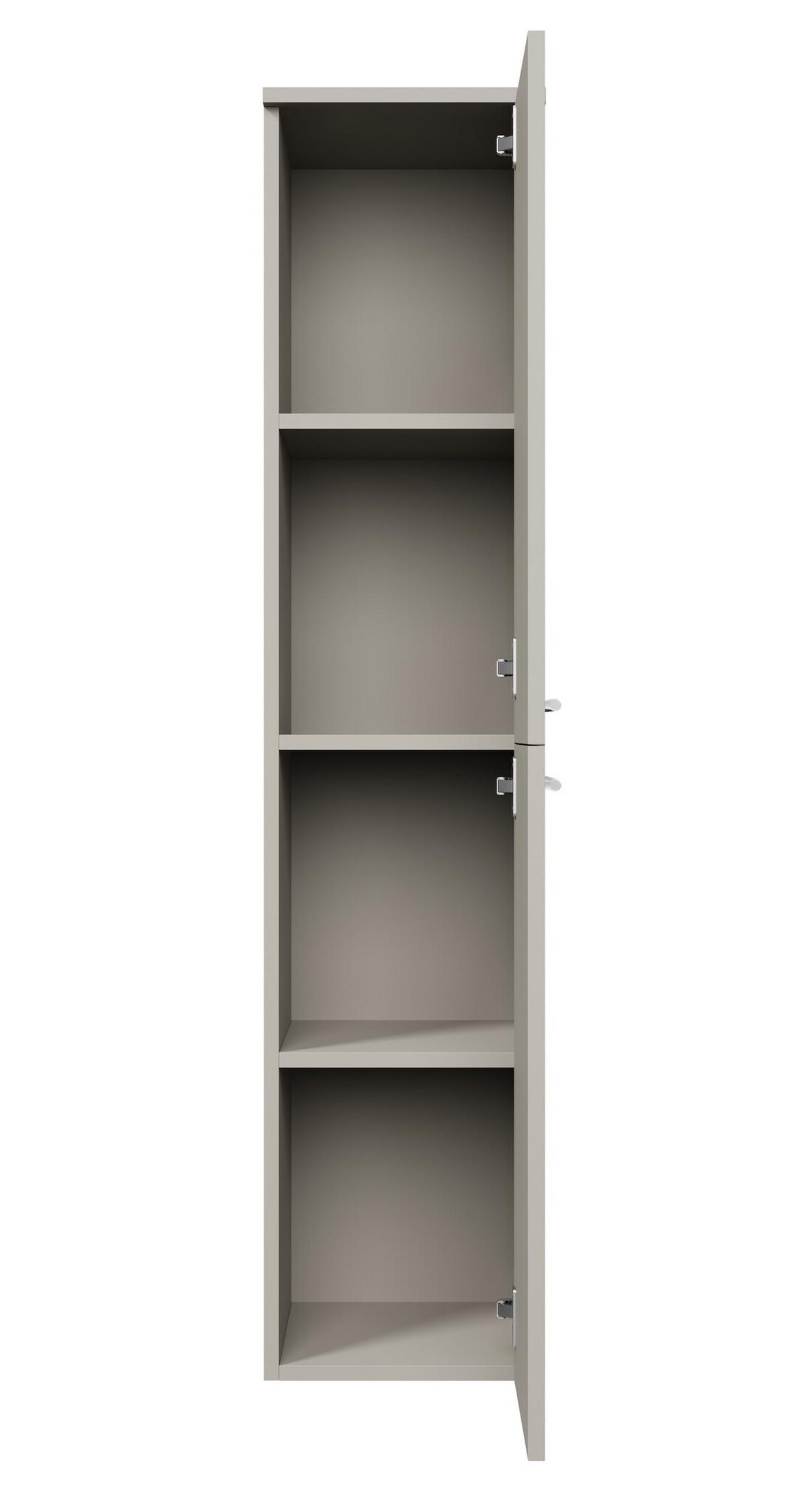 BADEZIMMERSCHRANK Saturnus mit 2 Türen Cashmere - 35 x 35 x 130 cm - Kaschmir, Holz (35/130/35cm) - Badplaats