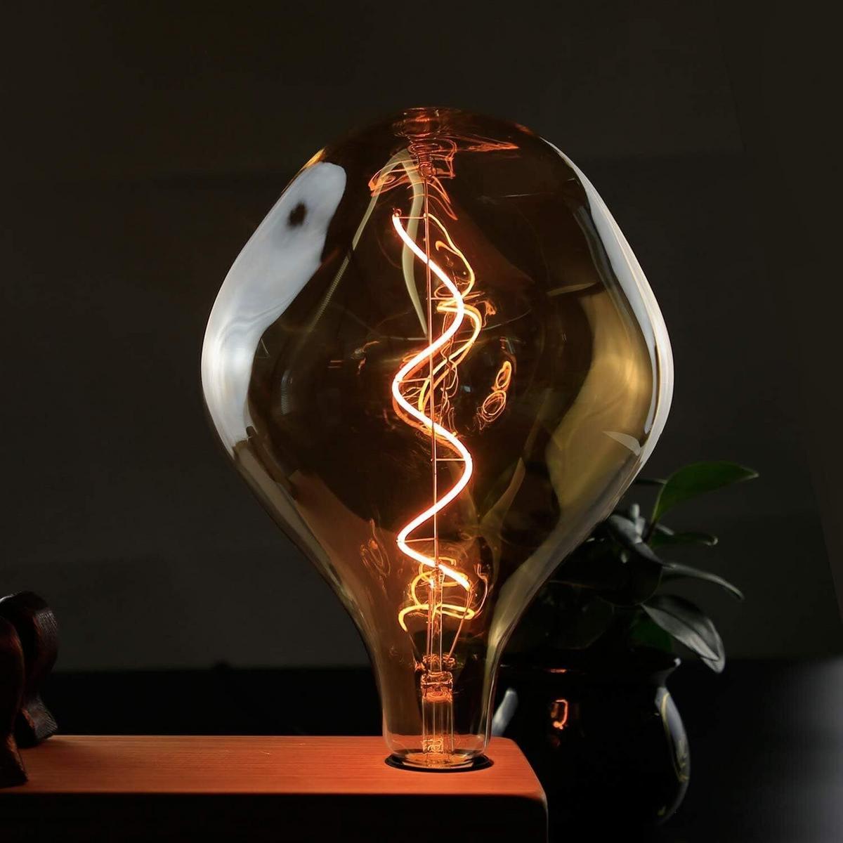 LED-LEUCHTMITTEL Altena II 27/17.5/17.5cm - Braun, Glas (17.5/17.5cm) - Nettlife