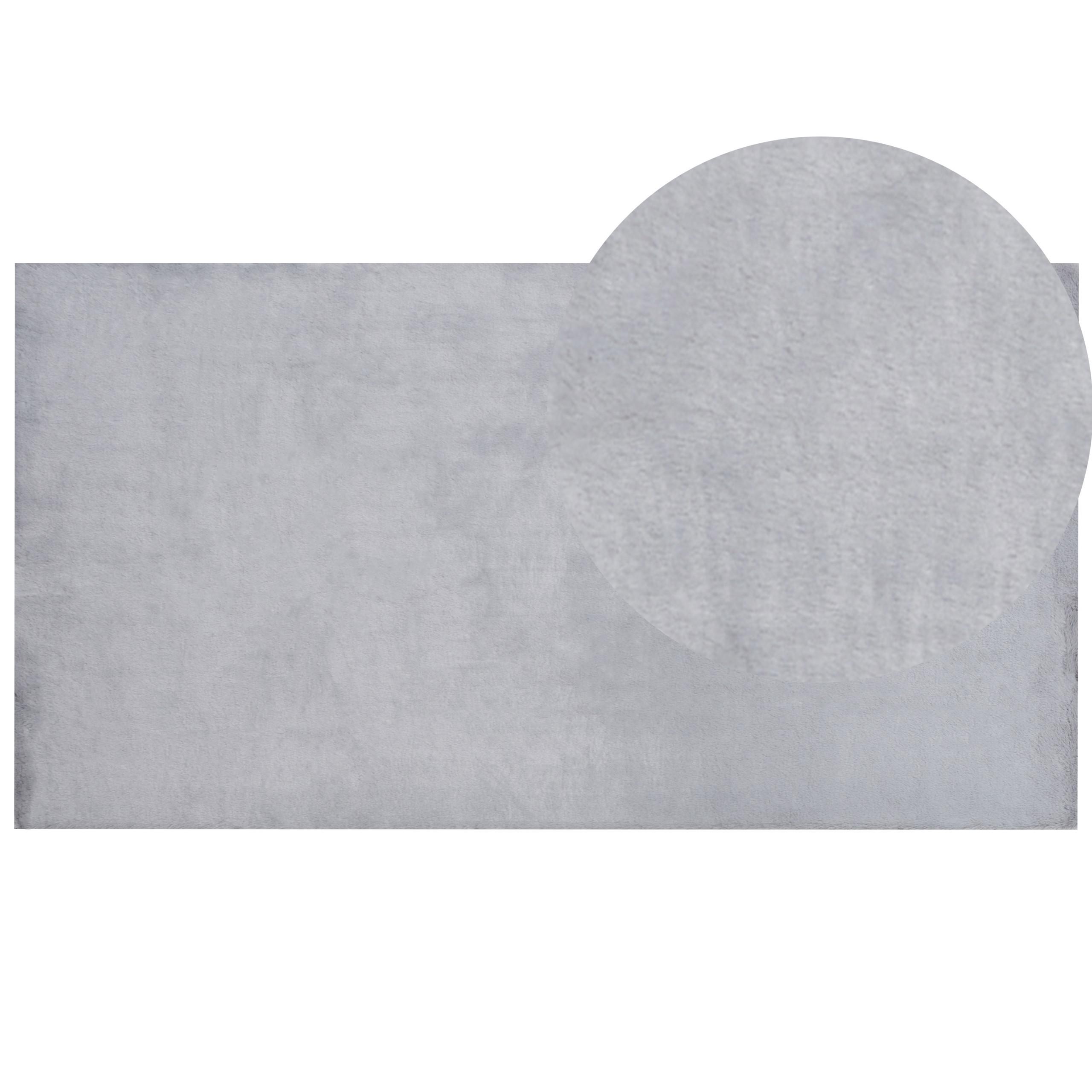 SHAGGY-KUNSTFELLTEPPICH Mirpur 150/80 cm - Grau, Kunststoff (80/150cm) - Beliani
