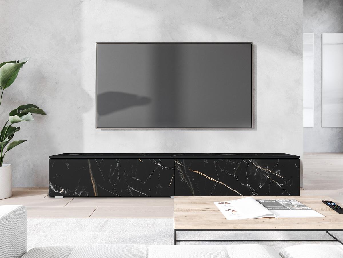 TV-LOWBOARD D180 - Silberfarben/Multicolor, Holzwerkstoff/Kunststoff (180/30/33cm) - MIRJAN24
