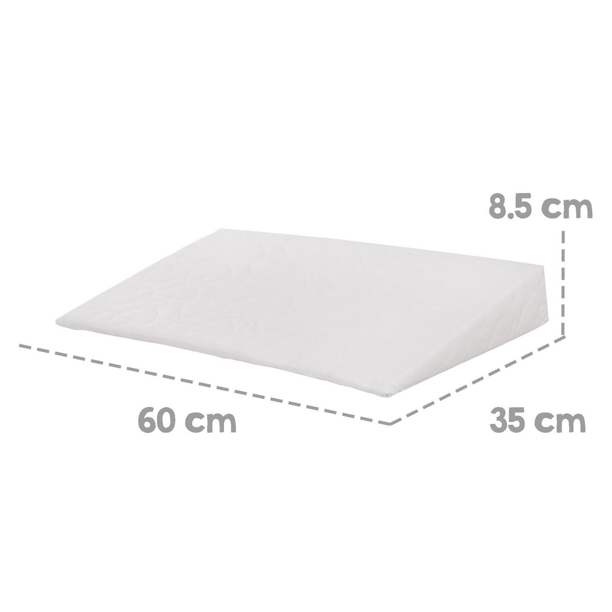 KEILKISSEN 60 x 35 cm - Höhe 85cm - Weiß, Textil (35/60cm) - Roba