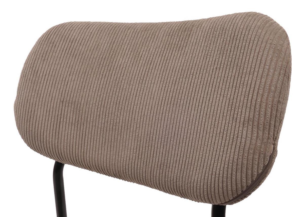 ESSZIMMERSTUHL taupe 2er-Set - Taupe, Textil (44/84/52cm) - MCW