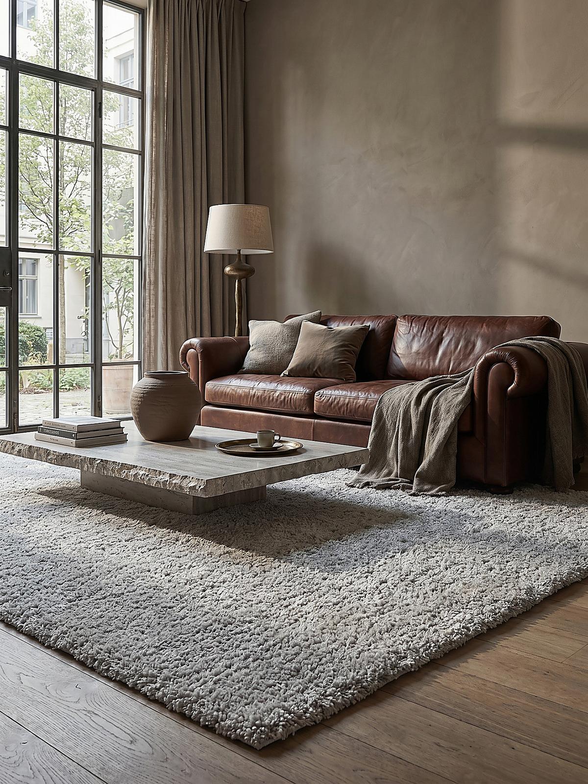 TEPPICH LYNE, einfarbig, Grau, 120 x 170 cm - Grau, Textil (170/120cm) - KADIMA DESIGN