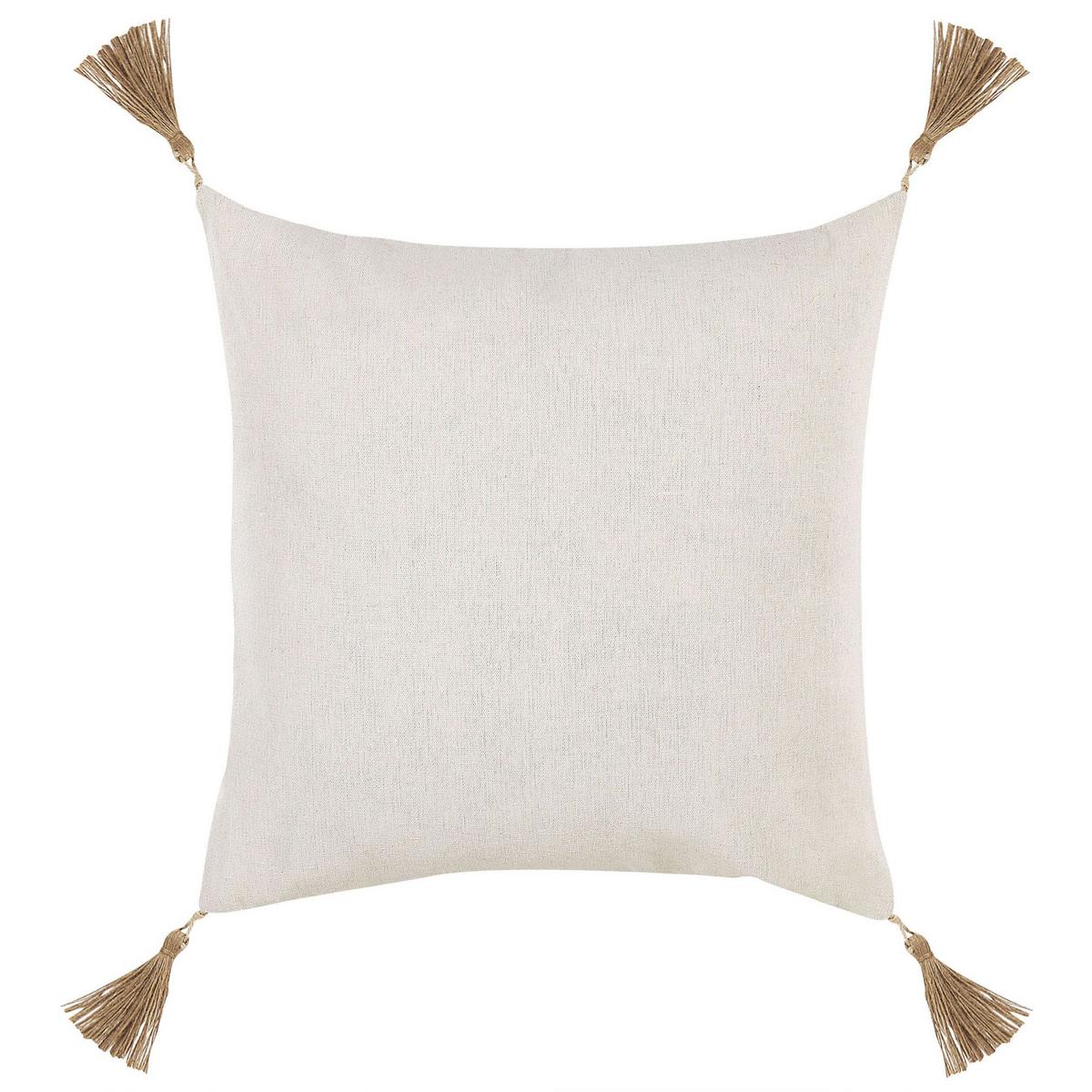 DEKOKISSEN 2er-Set Hellbeige 45/45 cm Azalea - Beige, Textil (45/45cm) - Beliani