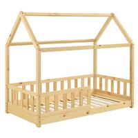 KINDERBETT Marli natur 80x160 cm - Naturfarben, Holz (80/160cm) - Juskys