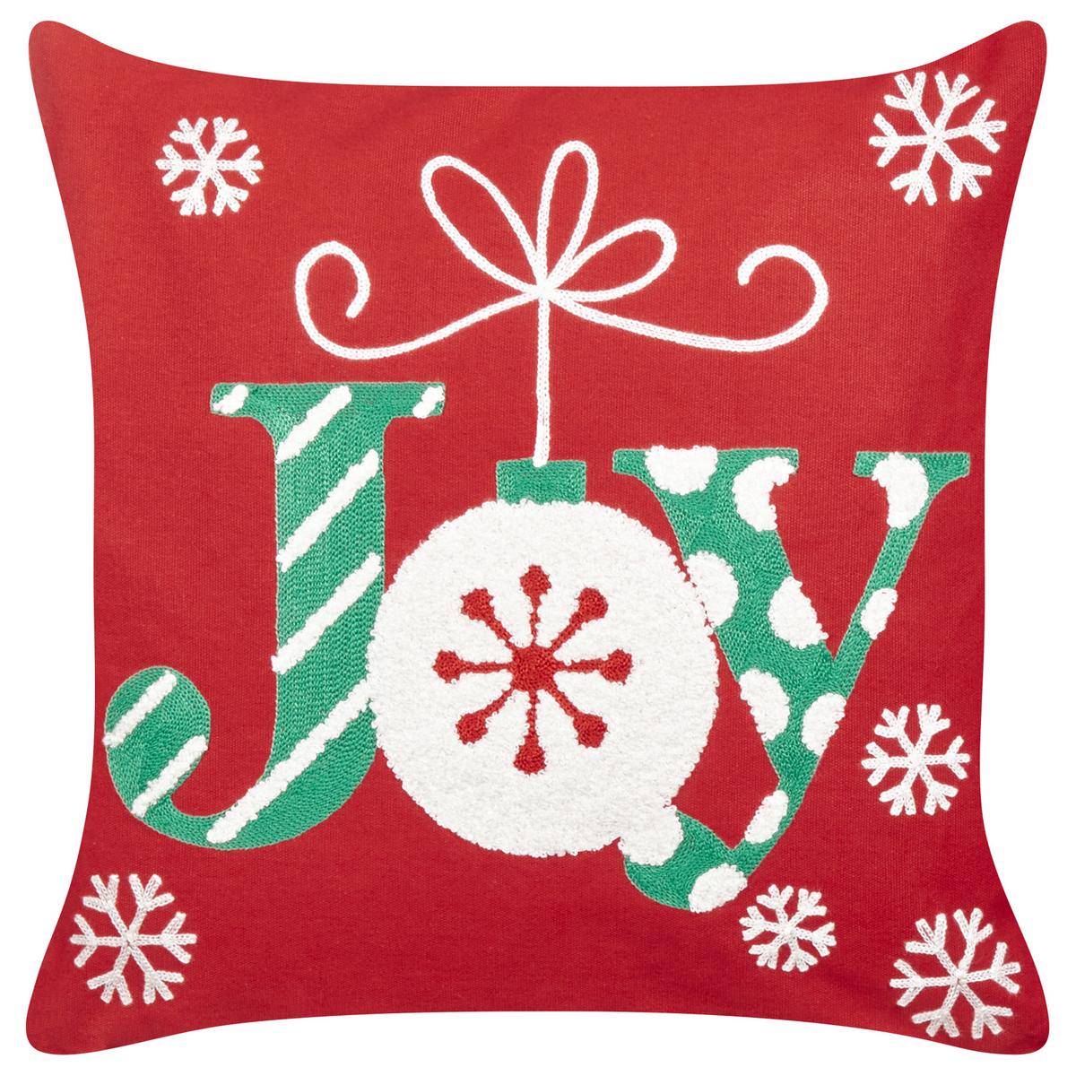 DEKOKISSEN 2er-Set Rot 45/45 cm Gingerbread - Rot, Textil (45/45cm) - Beliani