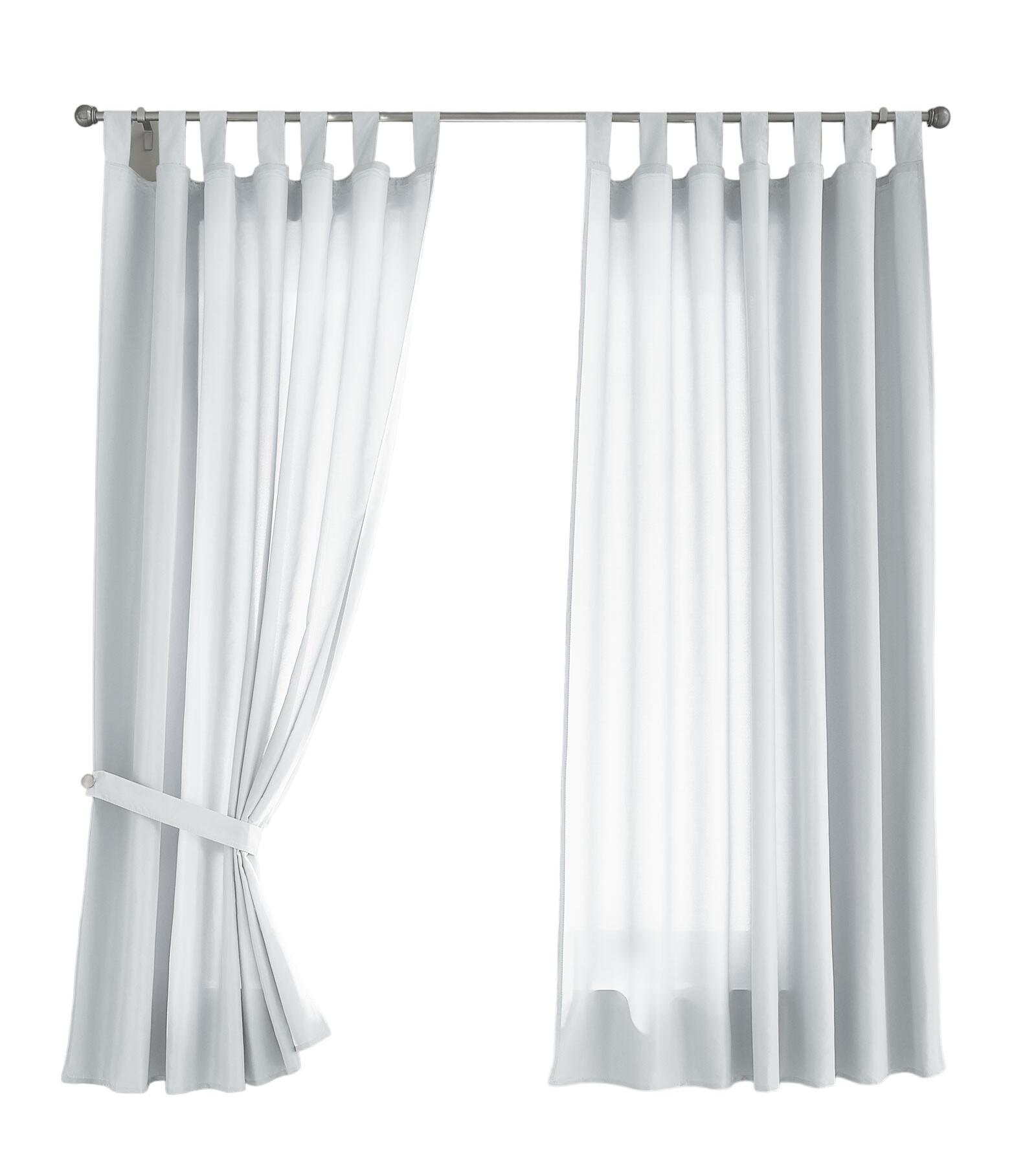 VORHANG 2ER SET POTSDAM HxB 175x140 cm Weiß - Weiß, Textil (140/175cm) - Gardinenbox