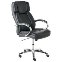 CHEFSESSEL Kunstleder Schwarz Honor - Schwarz, Kunststoff (65/112/65cm) - Beliani