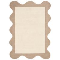 TEPPICH Beige 160/230 cm Wolle Sanghar - Beige, Textil (160/230cm) - Beliani