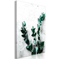 KUNSTDRUCK Grau 60/90 cm - Grau/Grün, Textil (60/90cm) - KUNSTLOFT