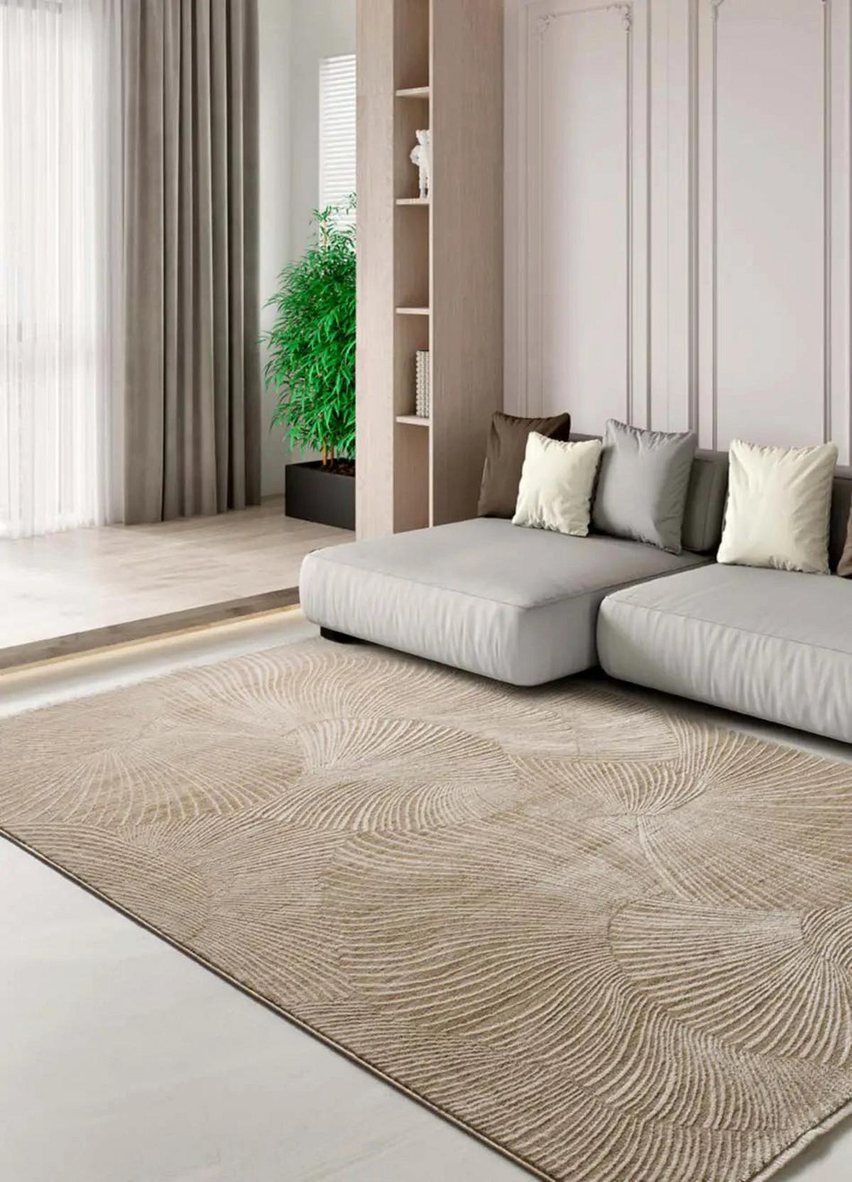 KURZFLORTEPPICH Beige Ona 120/160 cm - Beige, Textil (120/160cm) - Atticgo