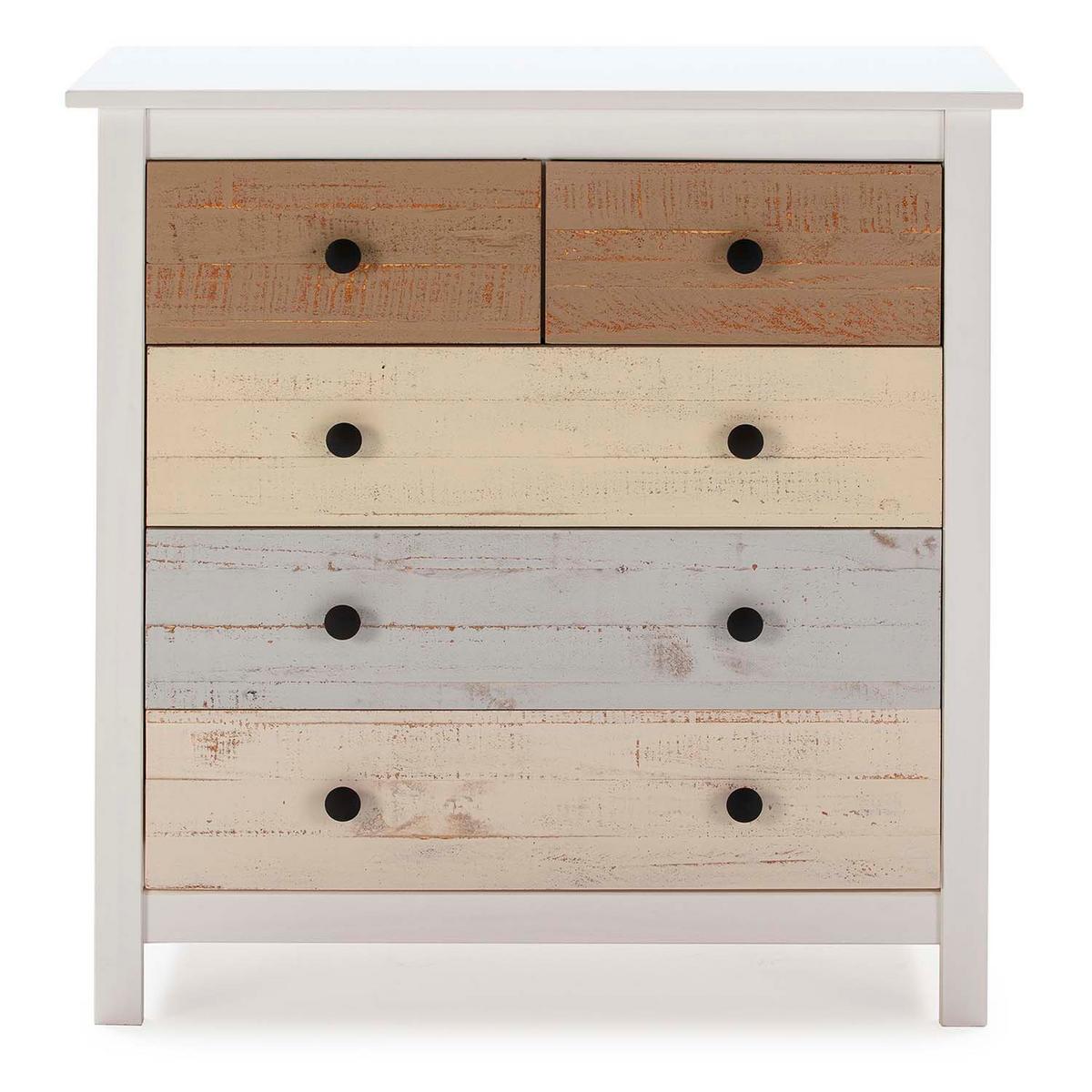 KOMMODE 79/80/40 Magda - Weiß, Holz (79/80/40cm)