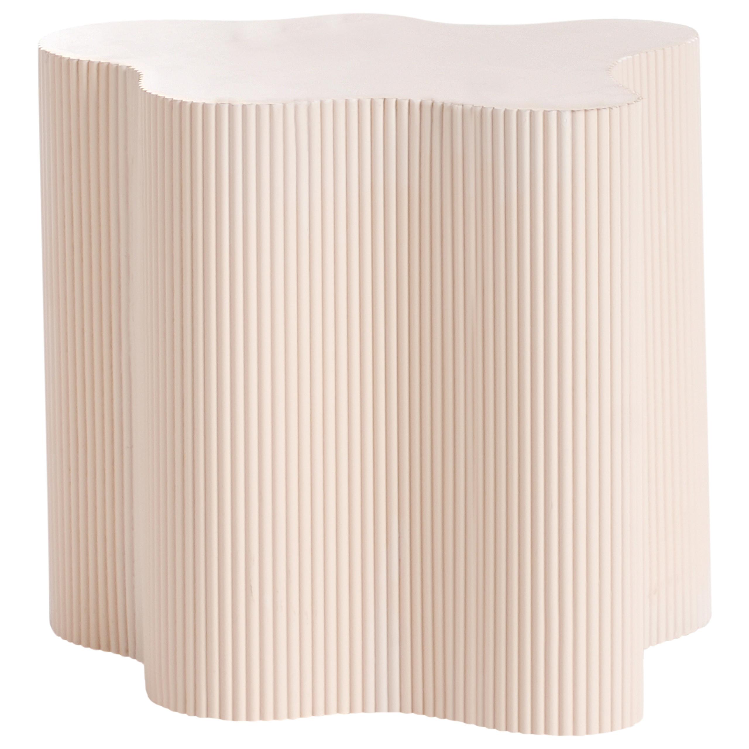 BEISTELLTISCH Cremeweiß Perry - Weiß, Holzwerkstoff (46/45/45cm) - Beliani