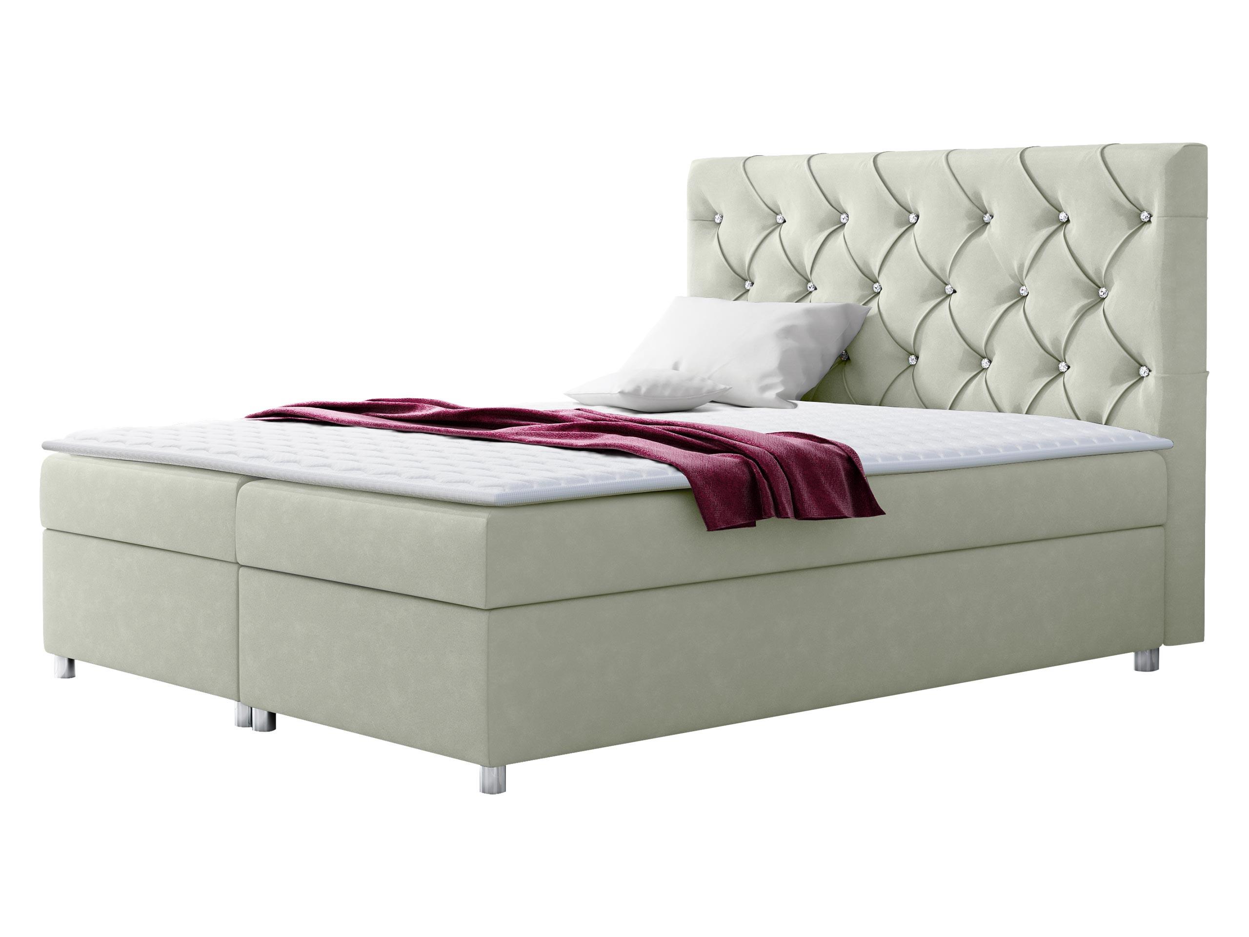 BOXBETT Roma - H3 - Creme, Holz (160/200cm) - MIRJAN24