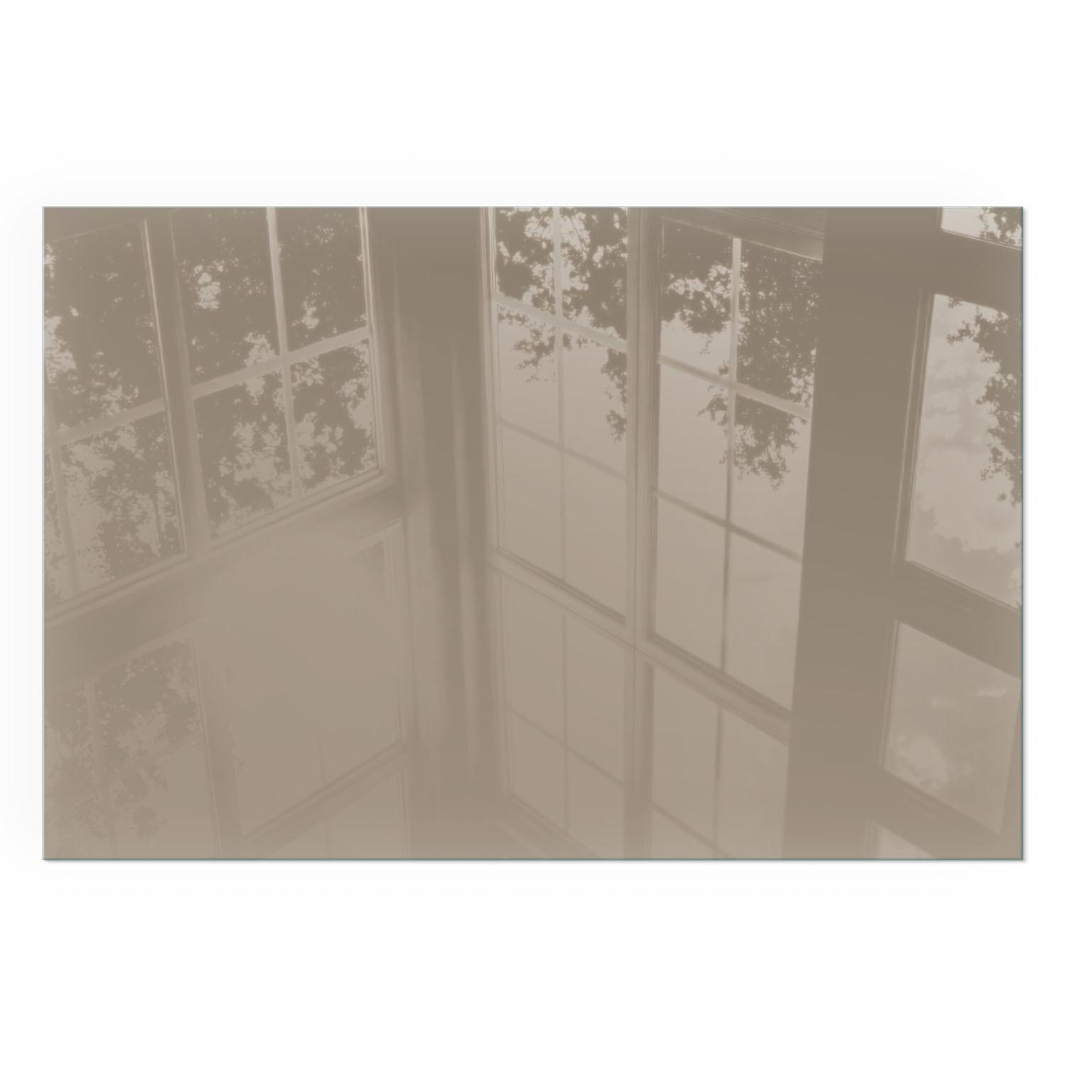 GLASPLATTE für Kamin 60x40 cm - Braun, Glas (60/40/0.4cm) - TULUP
