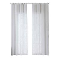 VORHANG 2ER SET SEOUL HxB 245x140 cm Weiß - Weiß, Textil (60/245cm) - Gardinenbox