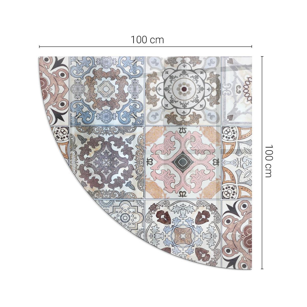 GLASPLATTE für Kamin 100x100 cm - Grau, Glas (100/100/0.4cm) - TULUP