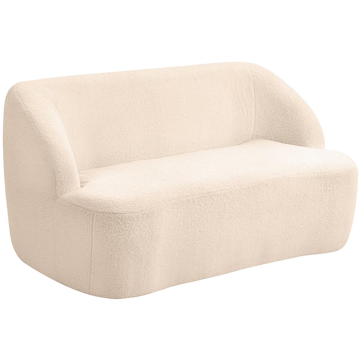 SOFA Nythven 142/85/74cm - Beige, Textil (85/74/142cm) - ZMH