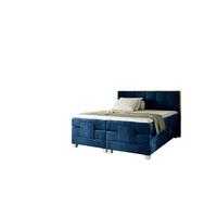 BOXSPRINGBETT Elektrisch Henry - Blau, Holzwerkstoff/Textil (140/200cm) - Fun Möbel