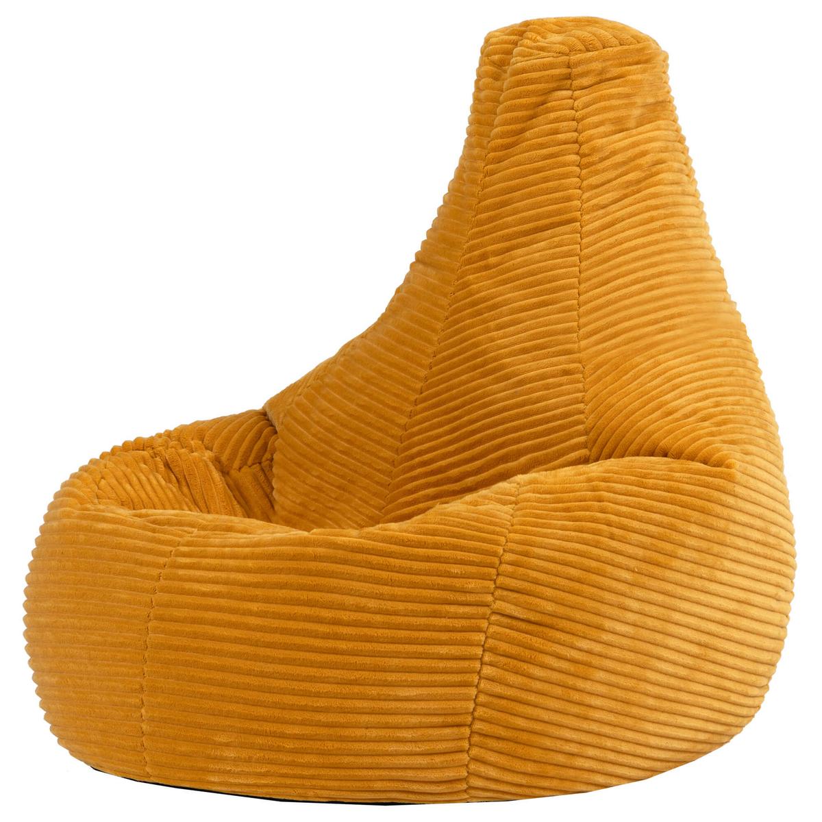 SITZSACK für Kinder Sessel aus Cord 2-tlg. - Gelb, Textil (69/59/65cm) - icon