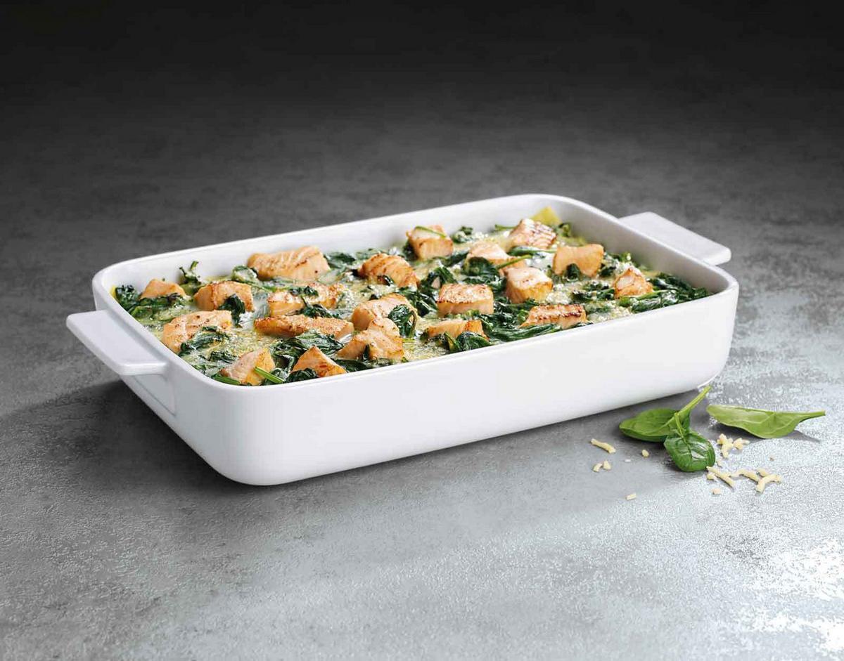 AUFLAUFFORM Clever Cooking weiß 30 x 20 cm - Weiß, Keramik (1cm) - Villeroy & Boch