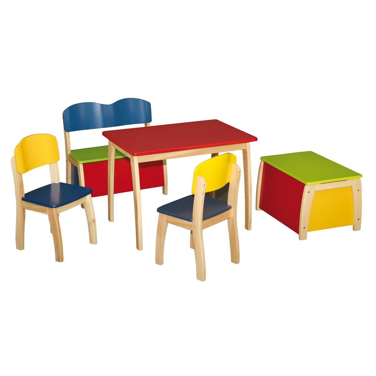 KINDERSTUHL - Multicolor/Naturfarben, Holzwerkstoff (32.5/61/32.5cm) - Roba