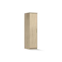 DREHTÜRENSCHRANK 50/207/59 cm Szantal 1D Sonoma/Sonoma - Alufarben/Sonoma Eiche, Holzwerkstoff/Kunststoff (50/207/59cm) - imoebel24