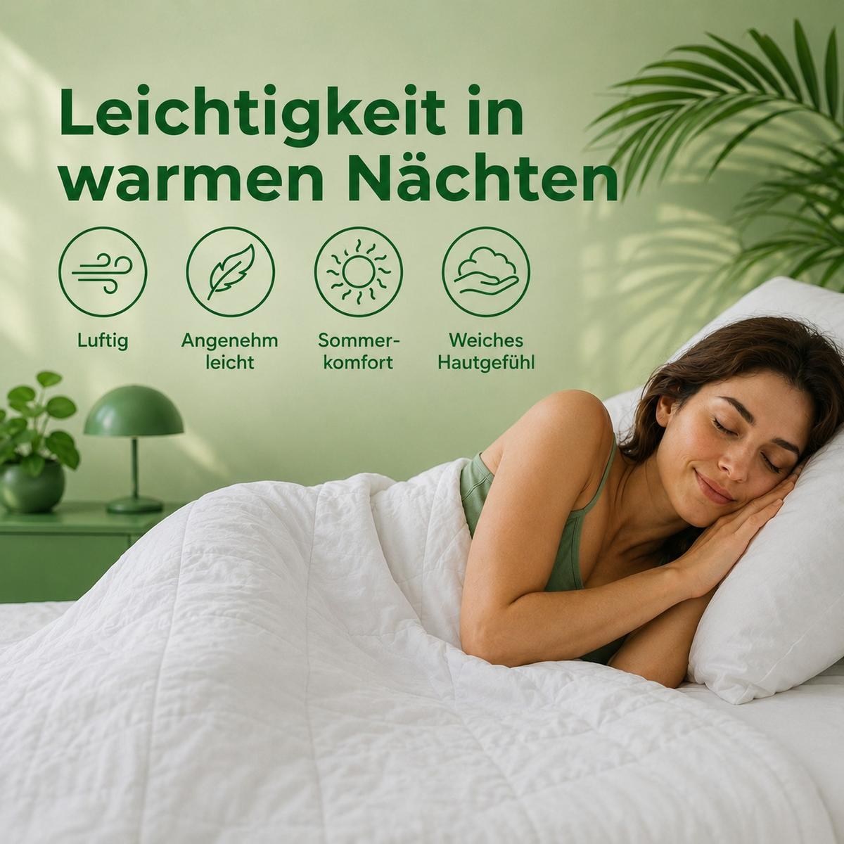 BETTDECKE für heiße Sommer 220 x 240 cm - Weiß, Textil (220/240cm) - Schlaftroll