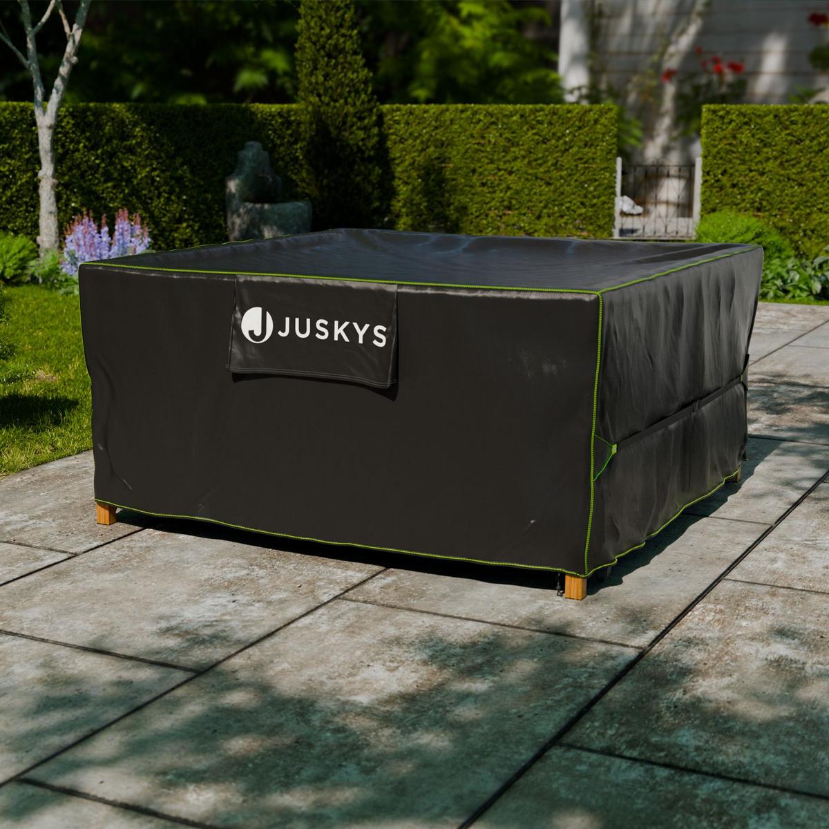 GARTENMÖBELABDECKUNG CoverSafe Pro schwarz - Schwarz, Kunststoff (250/90/250cm) - Juskys