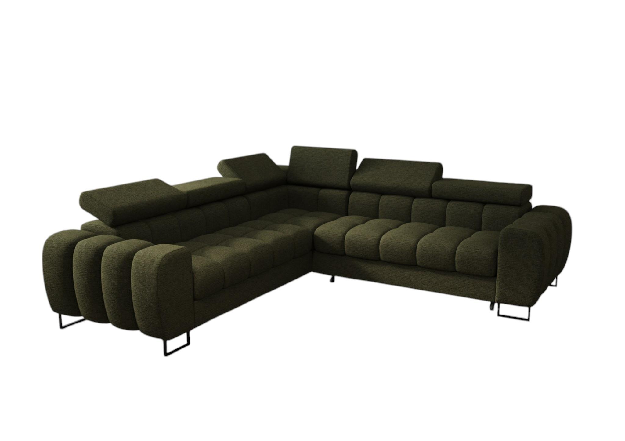 ECKSOFA Bastien Mit Schlaffunktion - Grün, Holzwerkstoff/Textil (260/260cm) - Fun Möbel