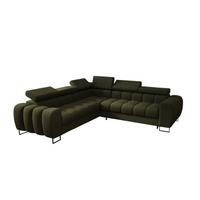 ECKSOFA Bastien Mit Schlaffunktion - Grün, Holzwerkstoff/Textil (260/260cm) - Fun Möbel