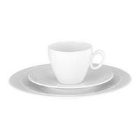 KAFFEESERVICE Trio Weiß weiß 18-tlg. - Weiß, Keramik (24/18.1/43cm) - Seltmann Weiden