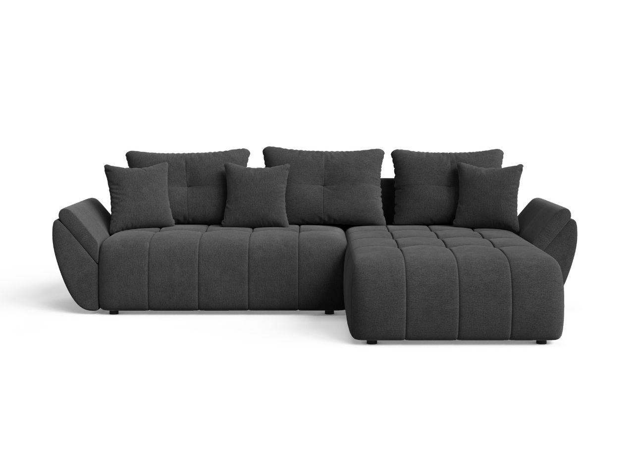 ECKSOFA Decor Anthrazit - Anthrazit, Holz/Textil (263/190cm) - Graingold